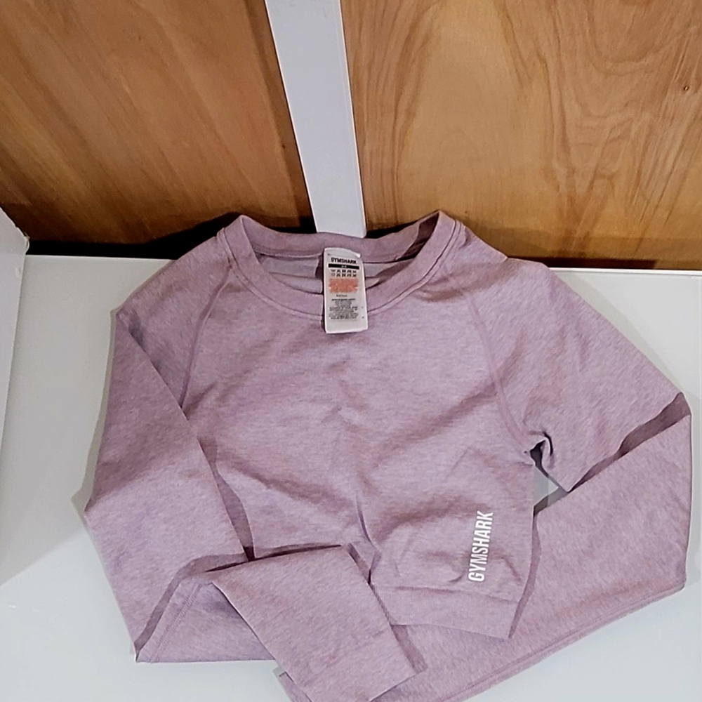 Gymshark Kids Light Purple Long Sleeve Tee